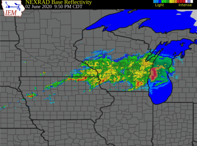 Severe Storms Hit Central and EastCentral Wisconsin on June 2nd